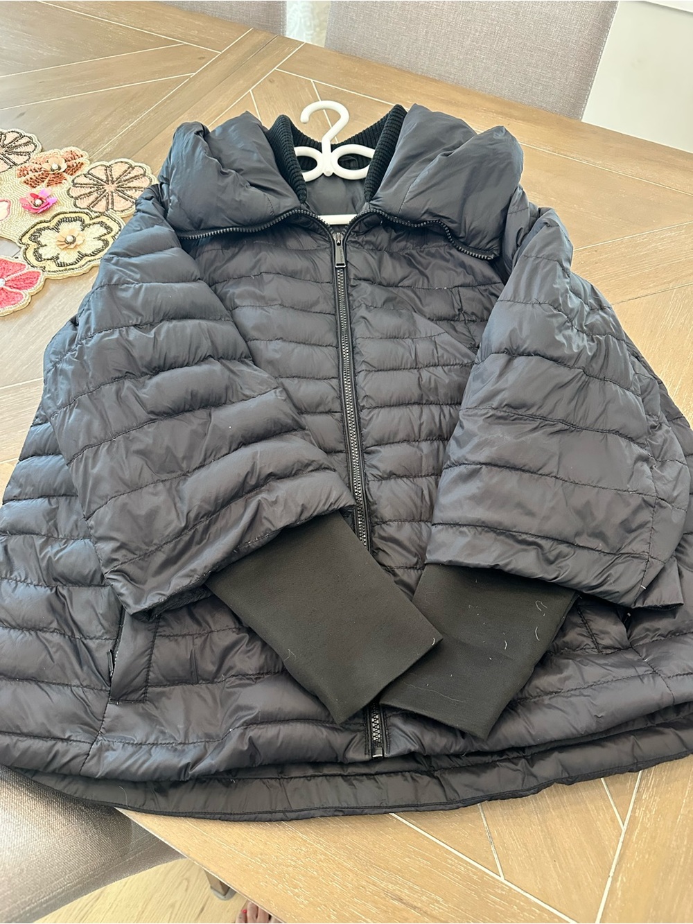 Calvin Klein Performance Black Quilted Hooded Puffer Jacket